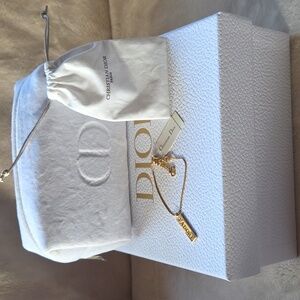 Dior Gold J'adore Charm Barcelet, Dust Bag, Pouch And Box